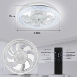 Large LED Ceiling Fan With Lighting LED